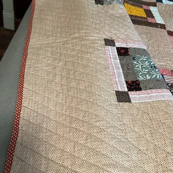 Vintage circa 1890’s signed Quilt “Nine Patch Variation” - Picture 7 of 16